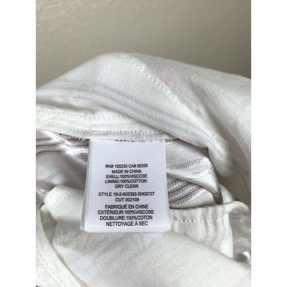 Joie Carvel Striped Shorts Size 12 White Black Pink - Picture 5 of 5